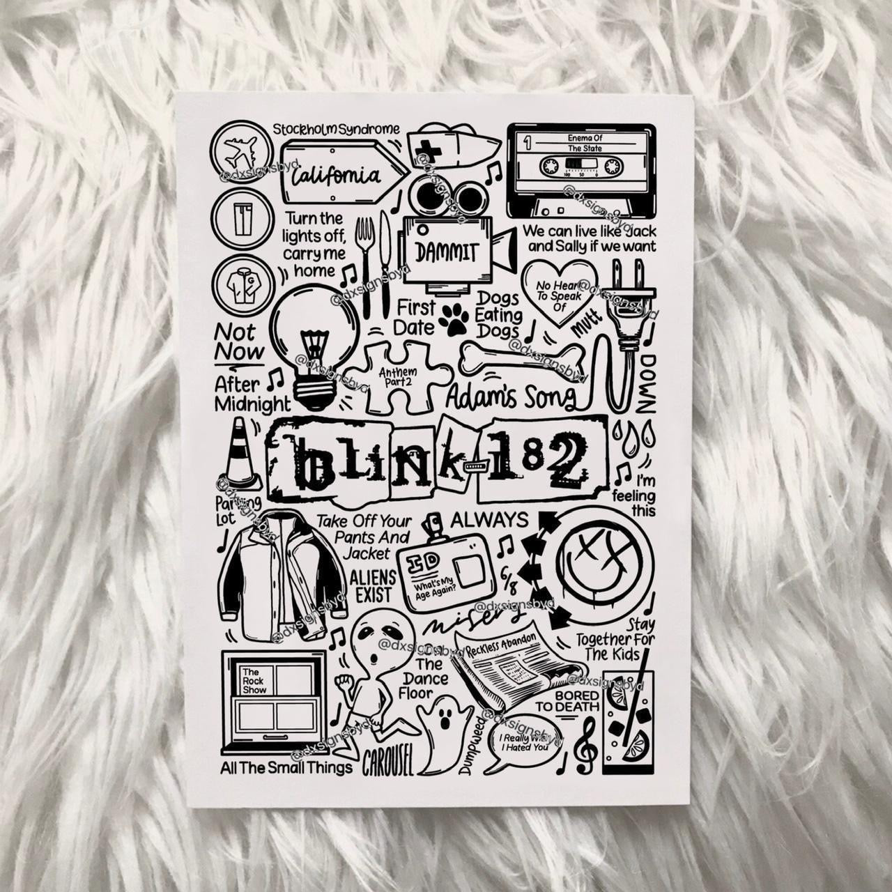 Blink 182 print