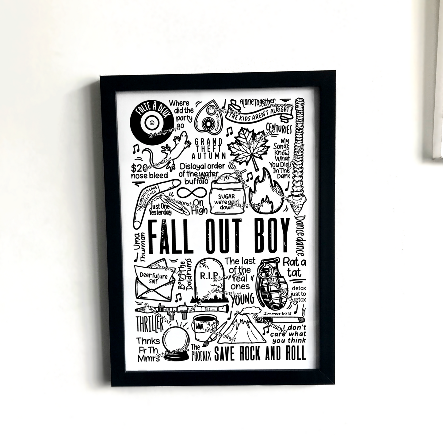 Imprimé Fall Out Boy