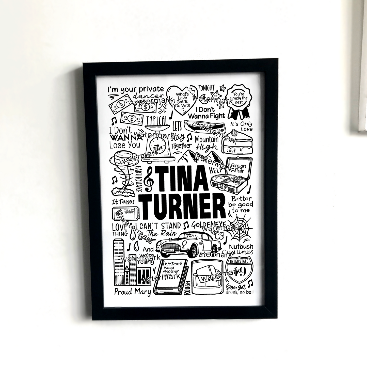 Impresión de Tina Turner