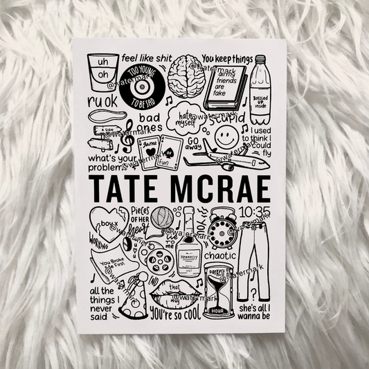 Gravure de Tate McRae
