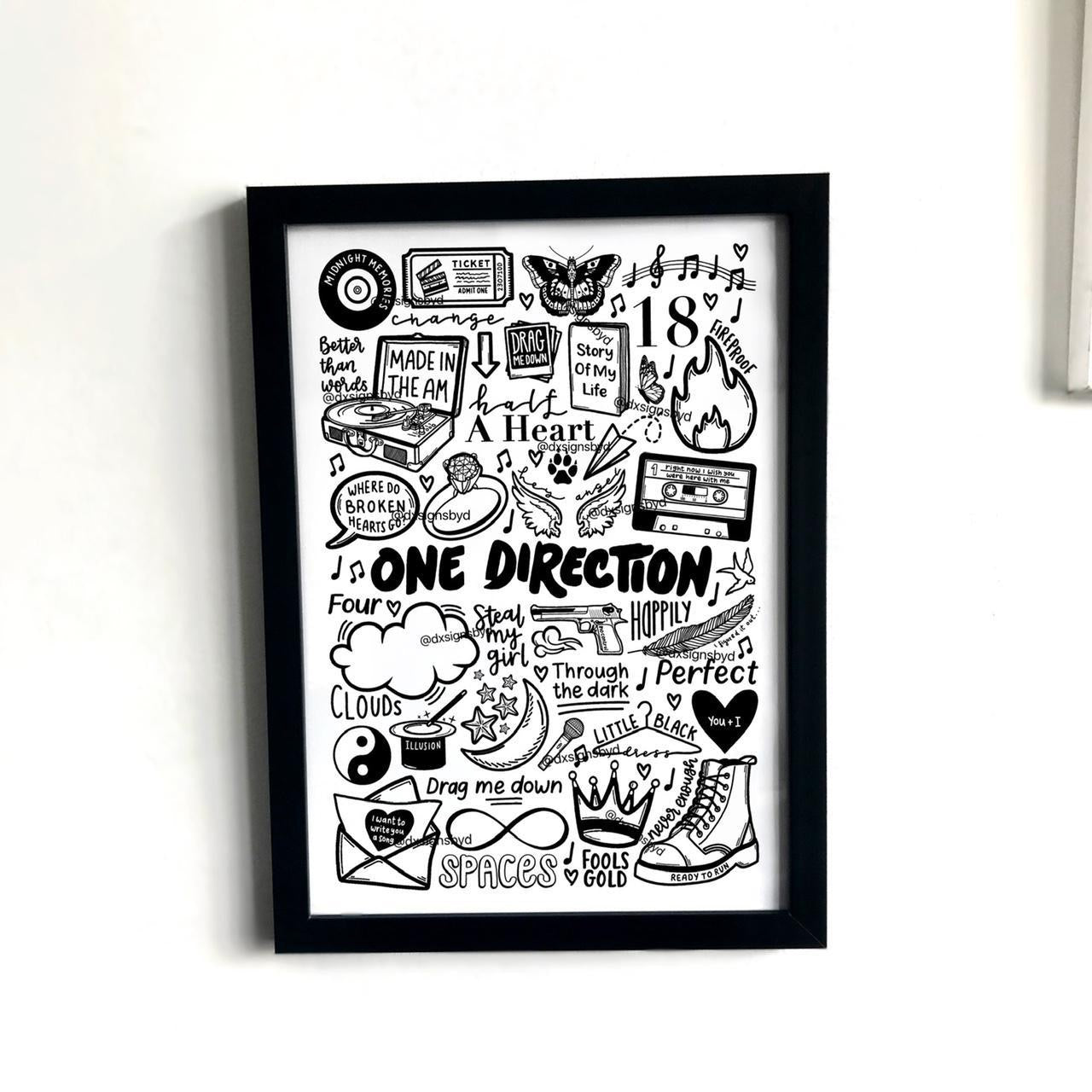 One Direction Print DestinyMayDesign