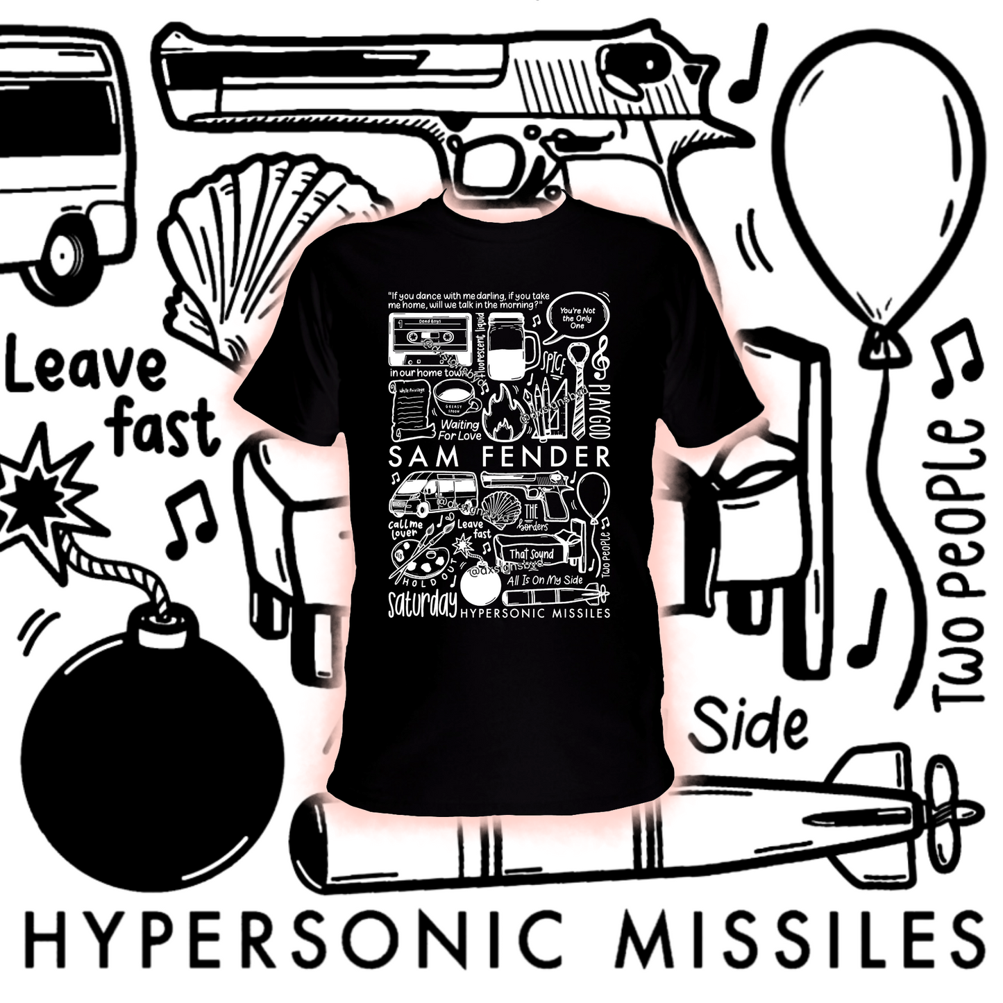 T-shirt Missiles hypersoniques Sam Fender