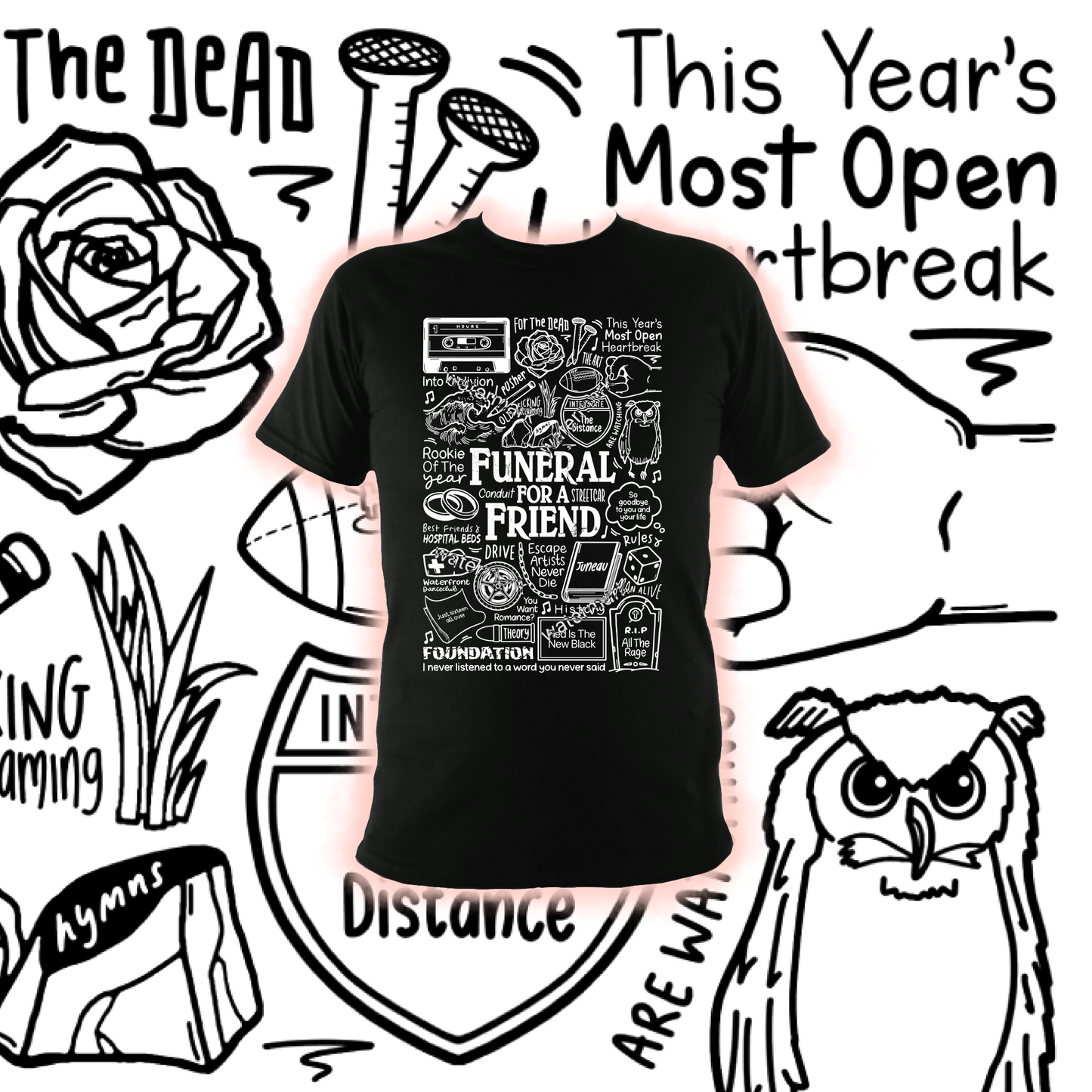T-shirt Funérailles pour un ami