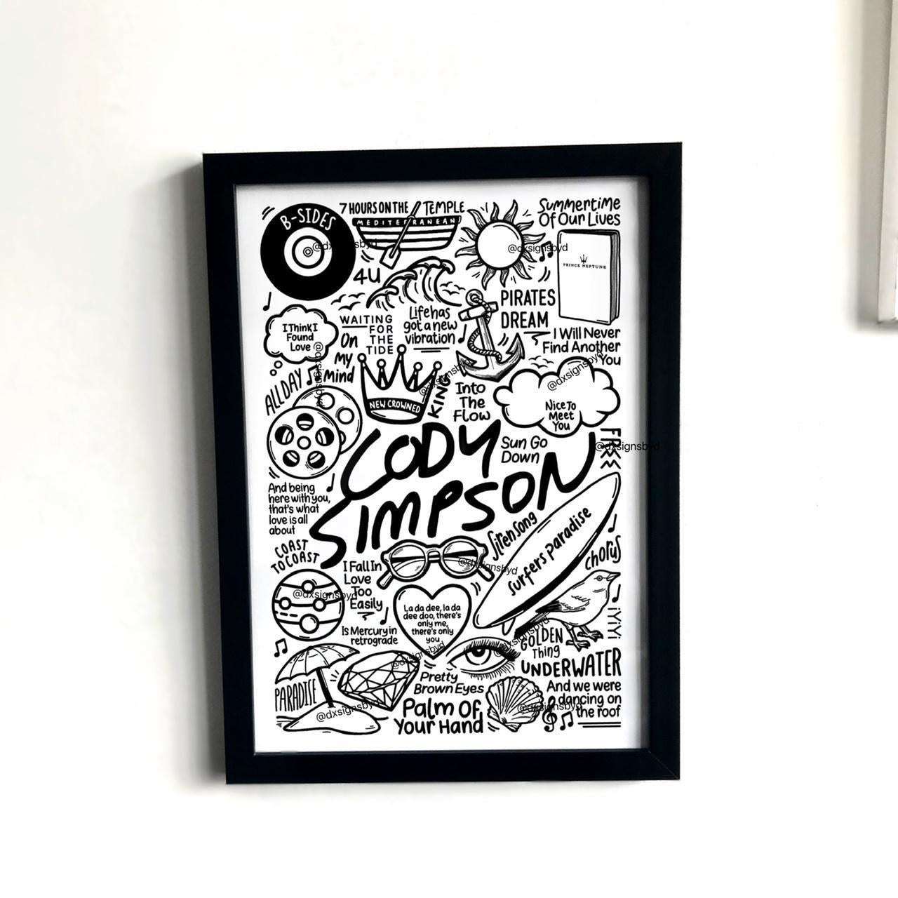 Impresión de Cody Simpson