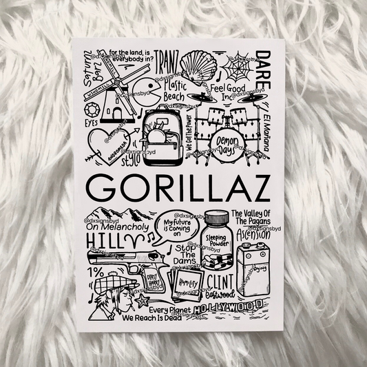 Imprimé Gorillaz
