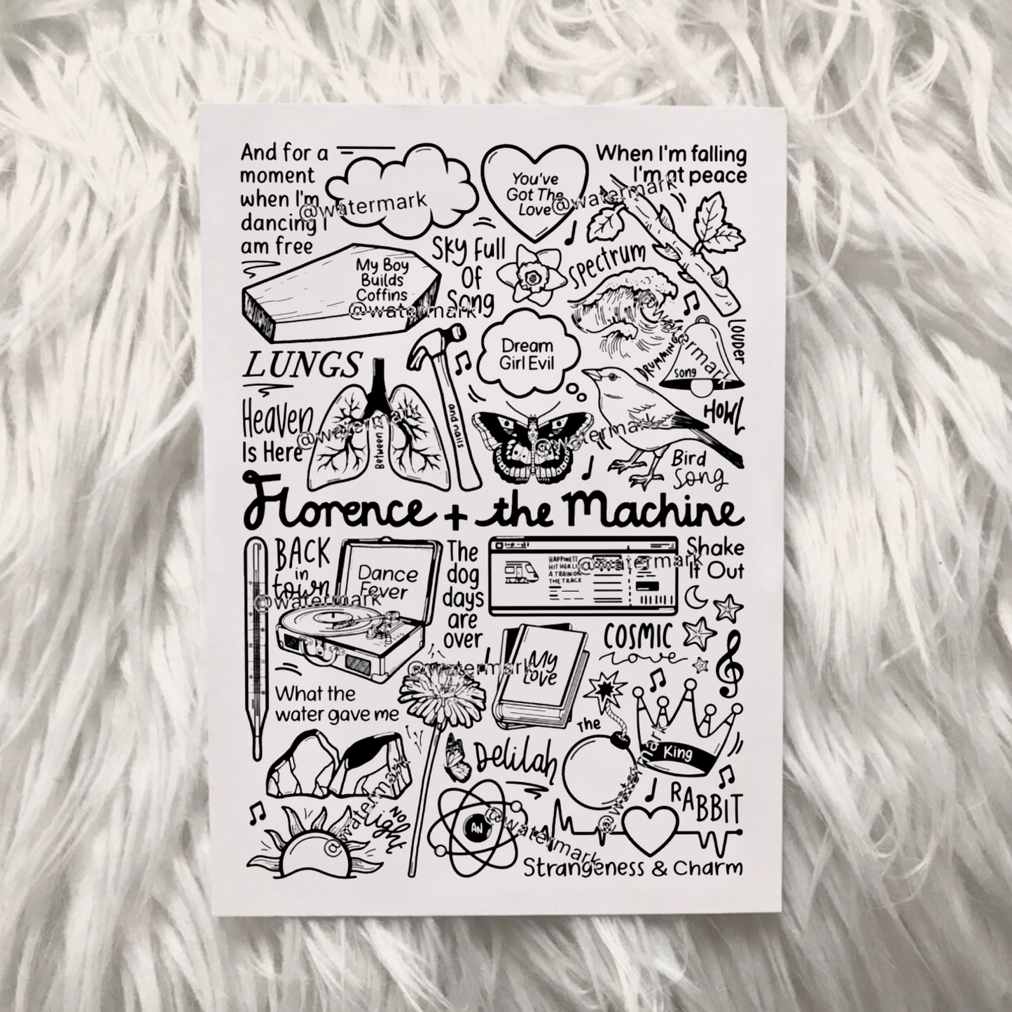 Impression de Florence et la machine