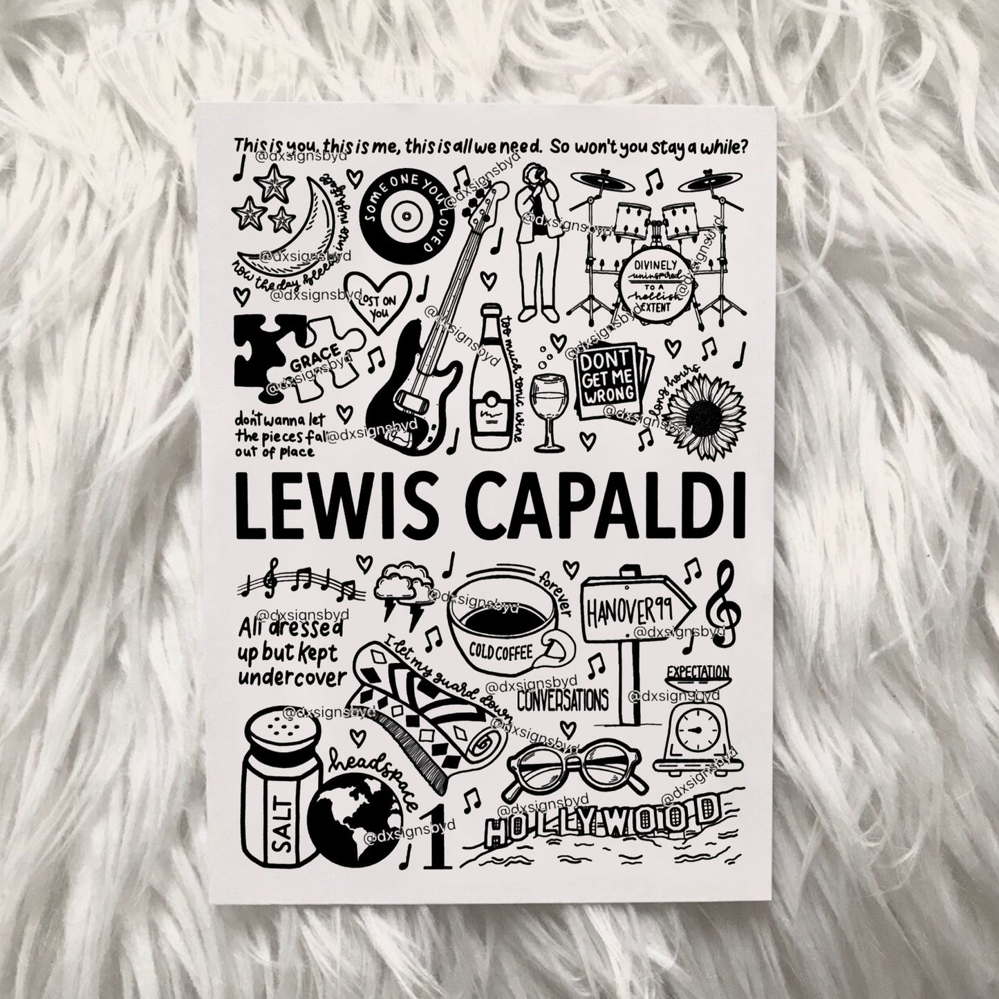 Impresión de Lewis Capaldi