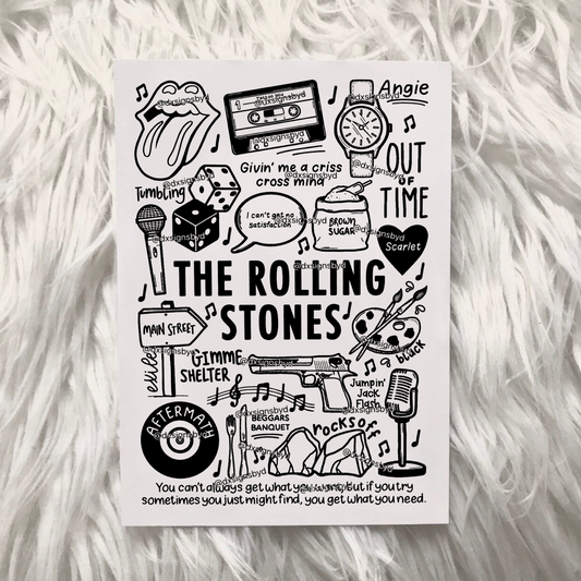 Impresión de los Rolling Stones