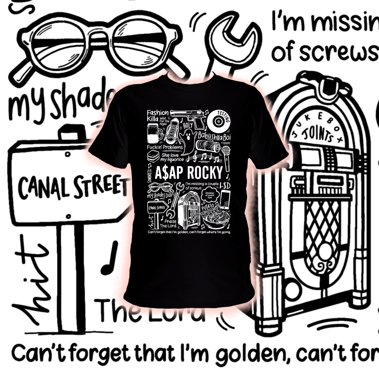 T-shirt ASAP Rocky