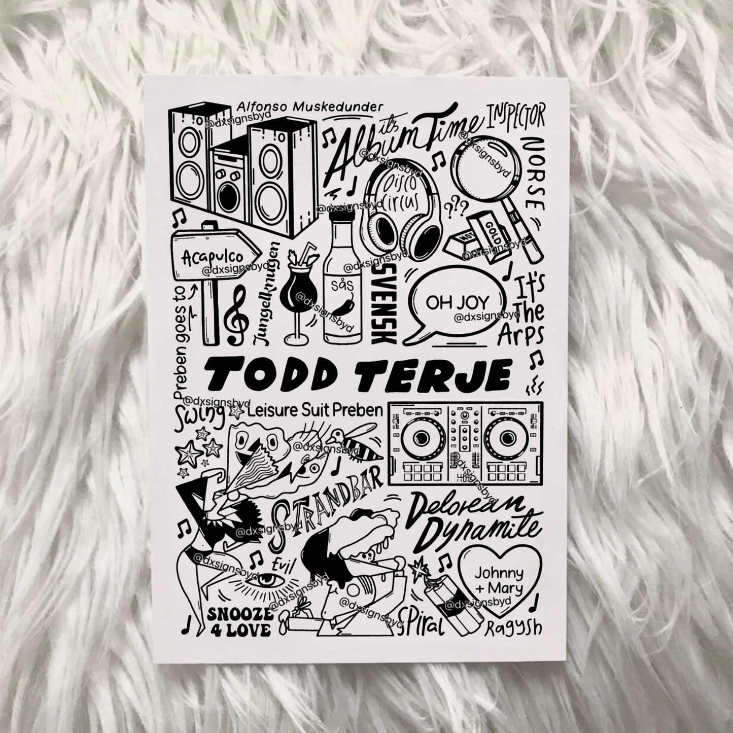 Impresión de Todd Terje
