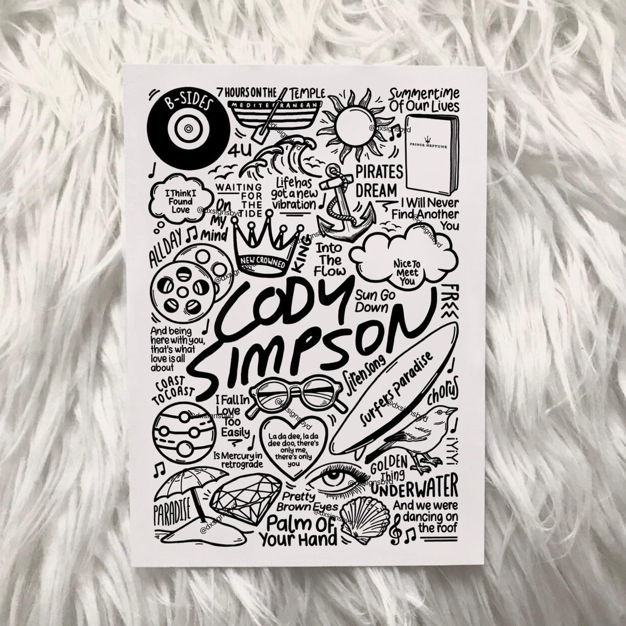 Impresión de Cody Simpson