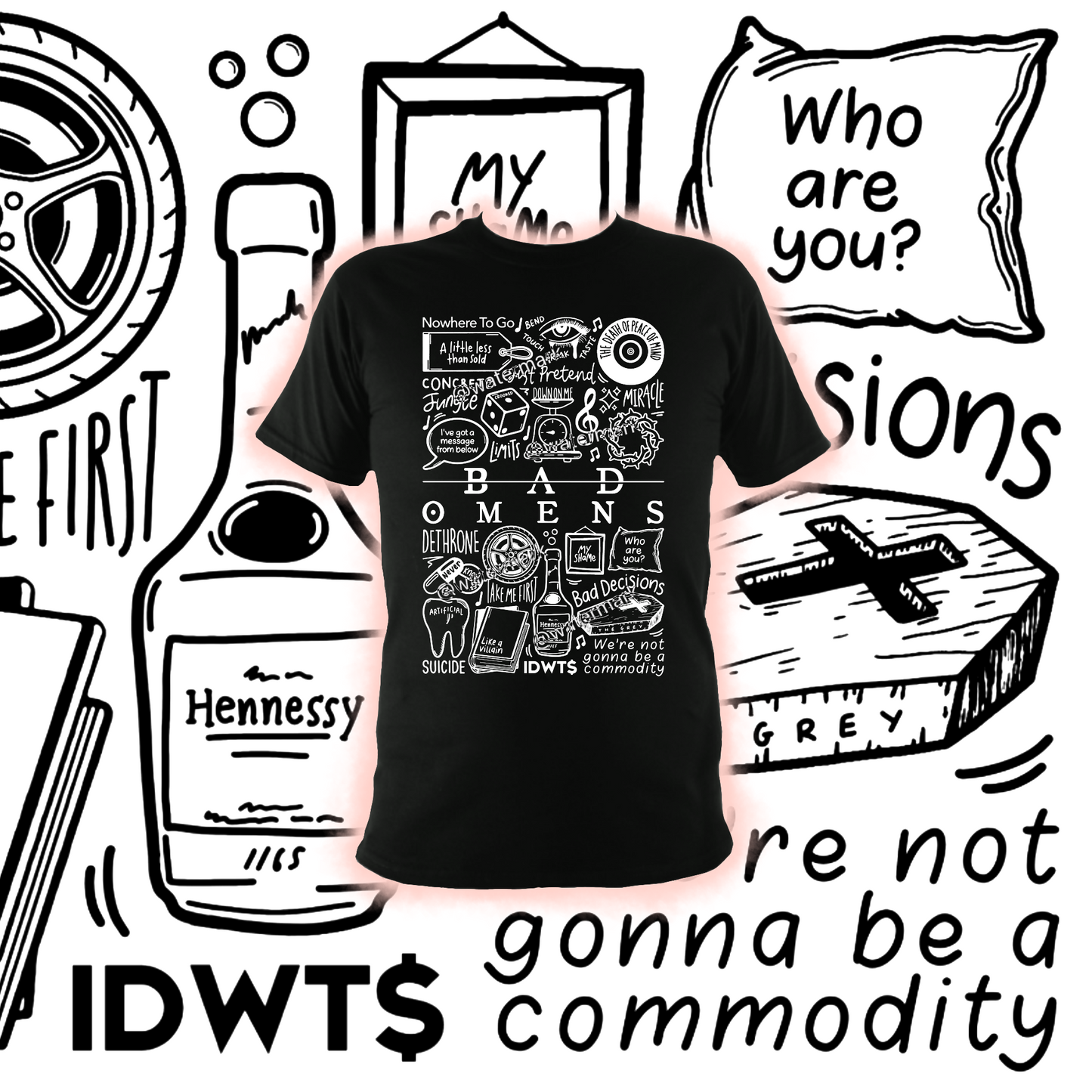 T-shirt Mauvais présage