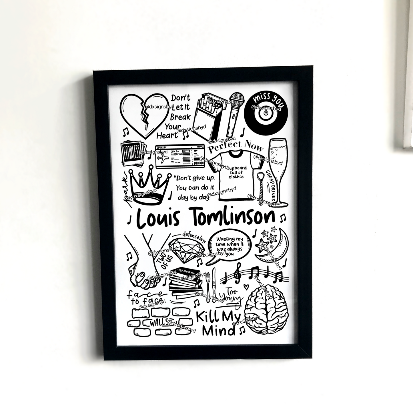 Gravure de Louis Tomlinson
