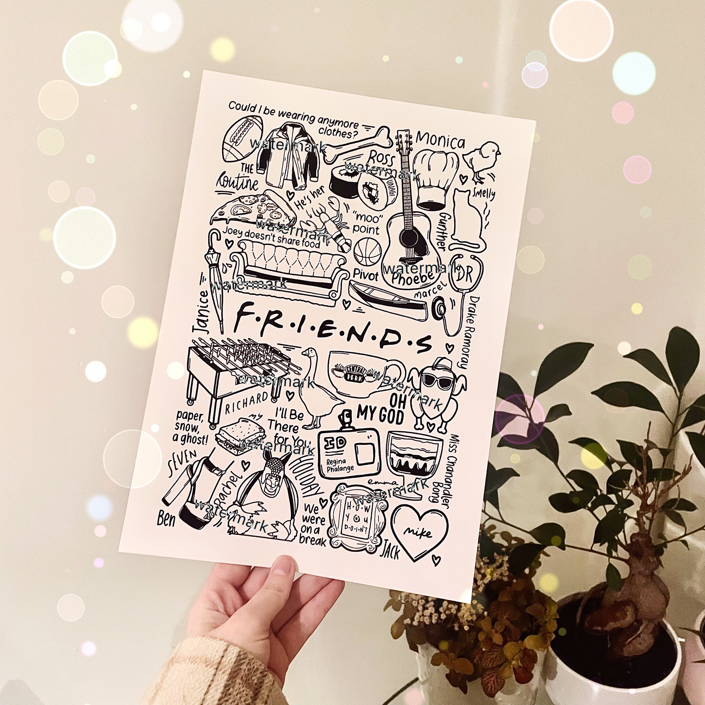 Friends TV show print