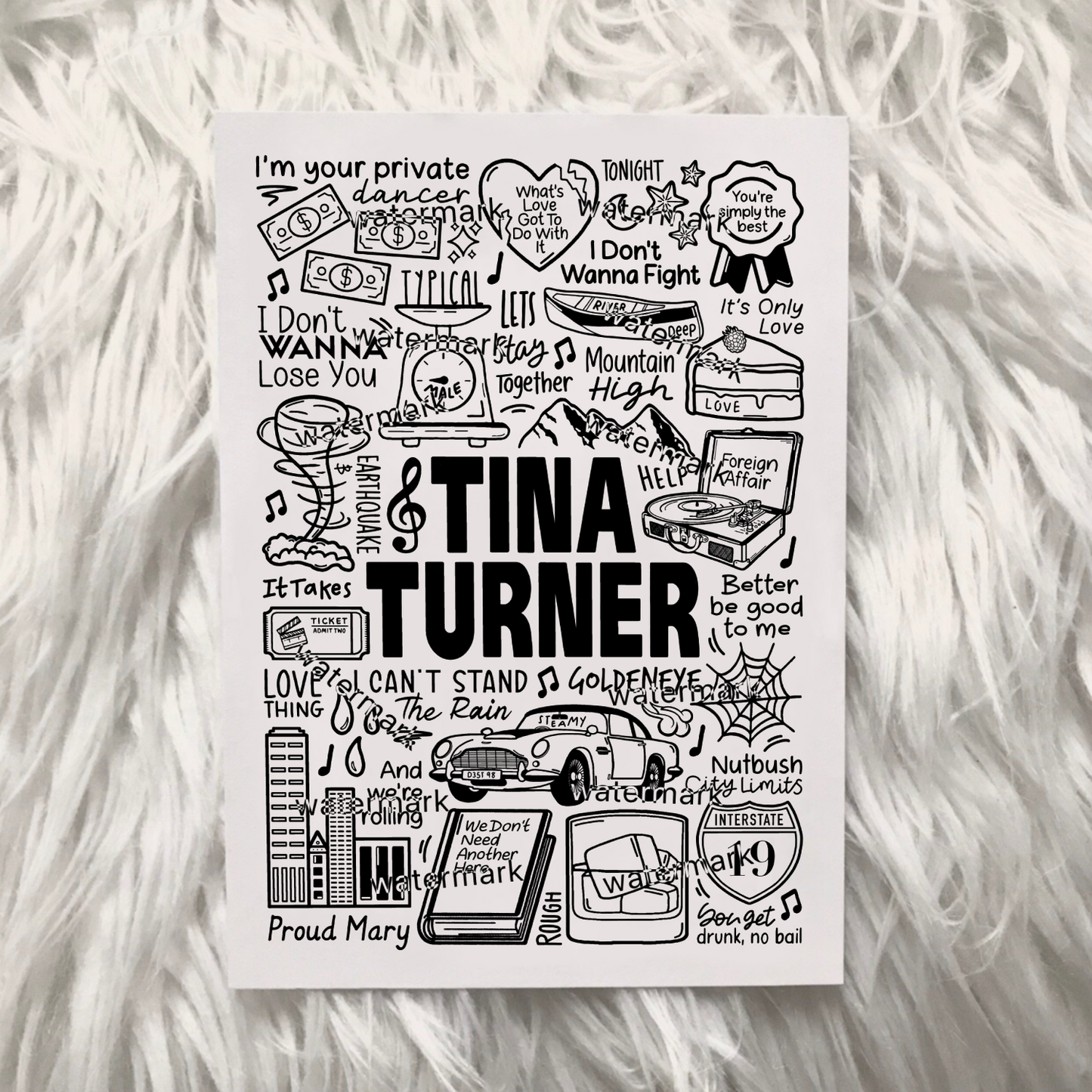 Impresión de Tina Turner