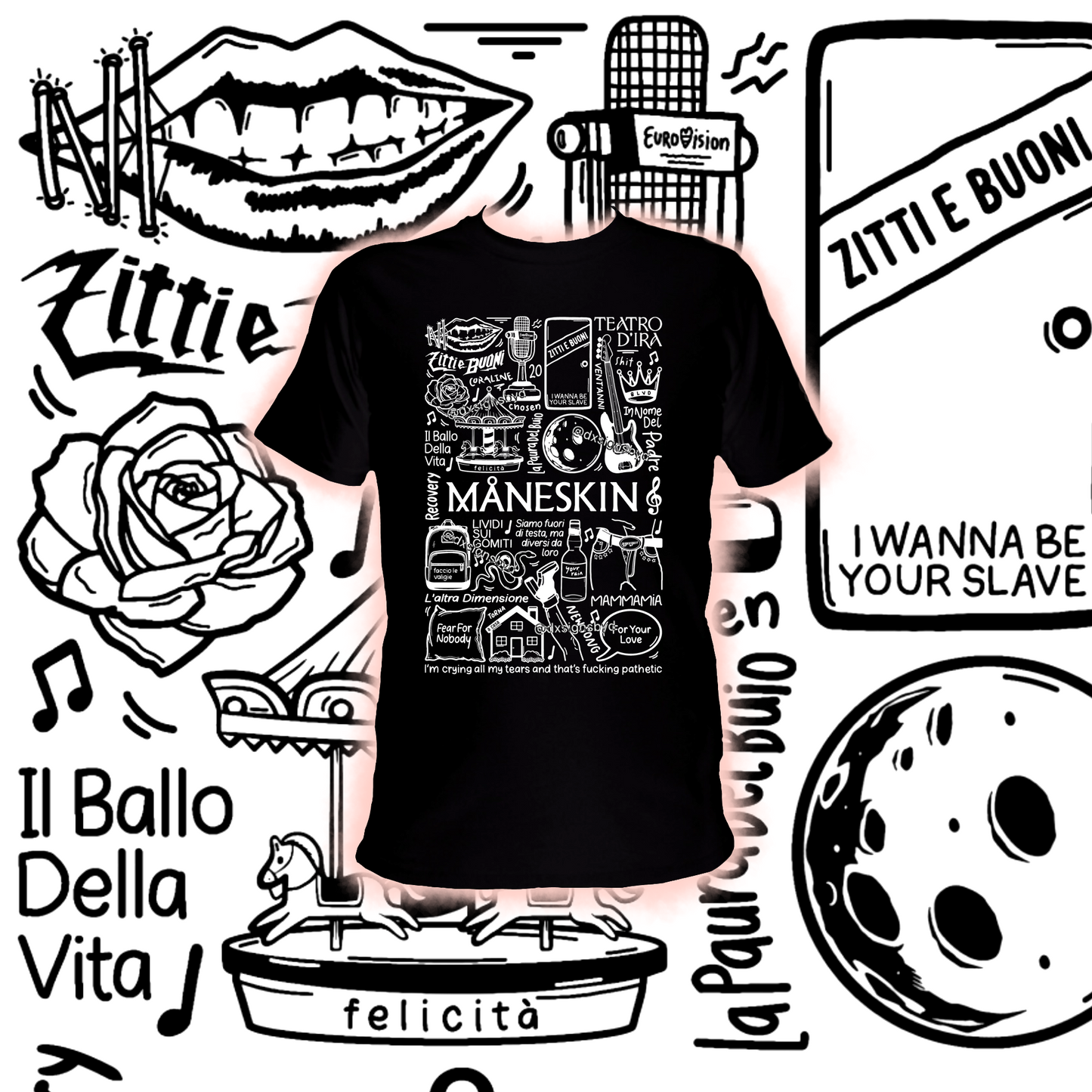 T-shirt Maneskin