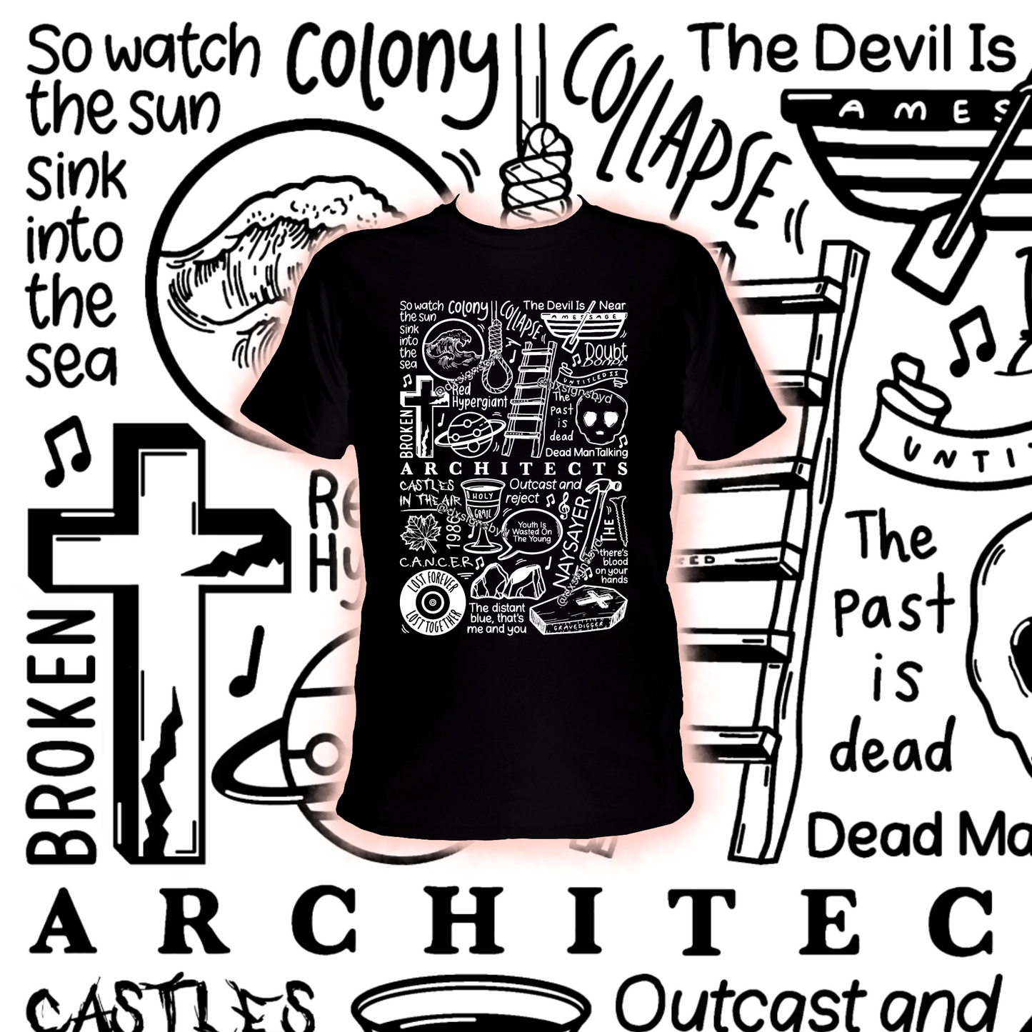 Camiseta de arquitectos perdidos para siempre perdidos juntos