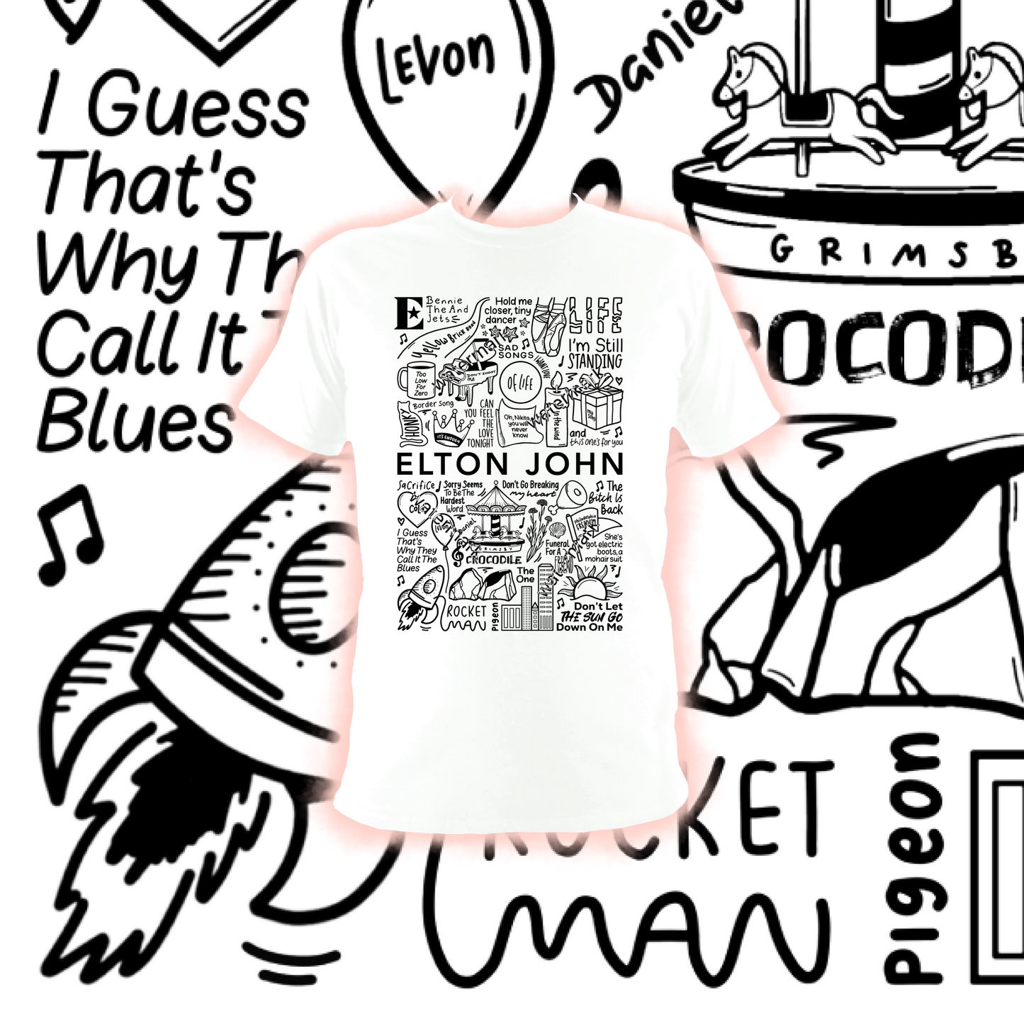 T-shirt Elton John