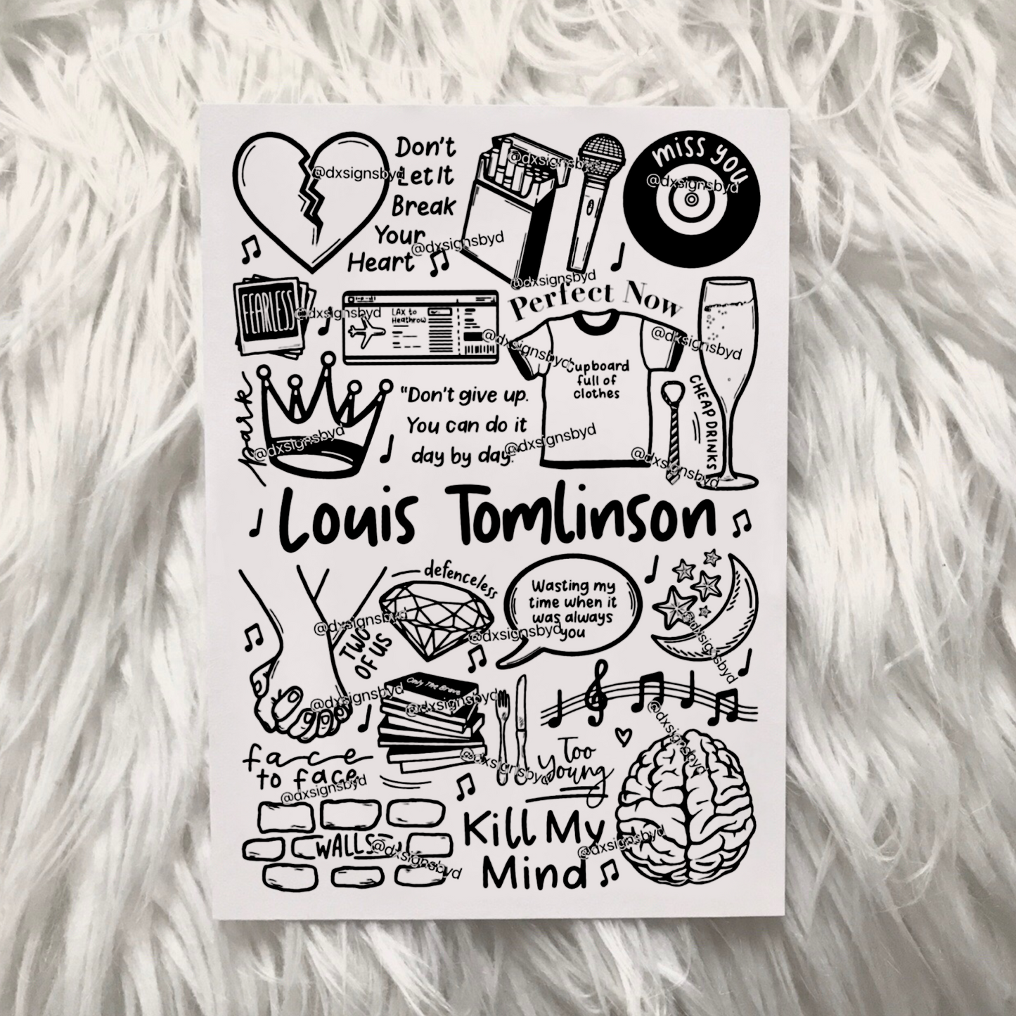 Gravure de Louis Tomlinson