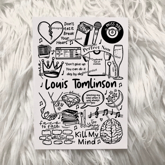 Gravure de Louis Tomlinson