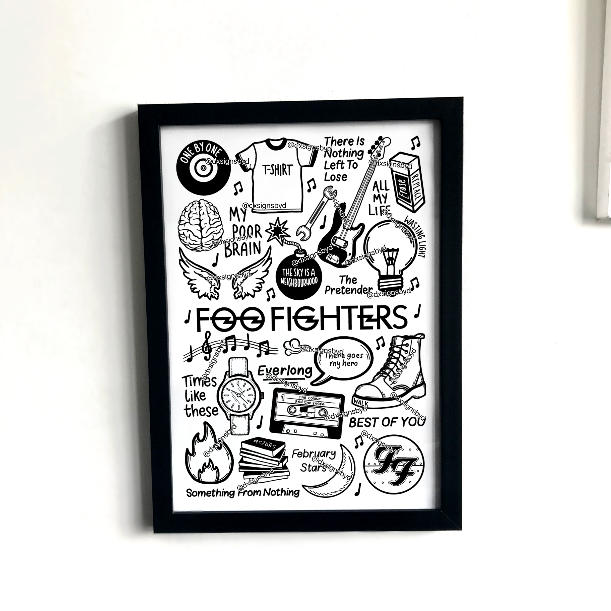 Foo Fighters Print DestinyMayDesign