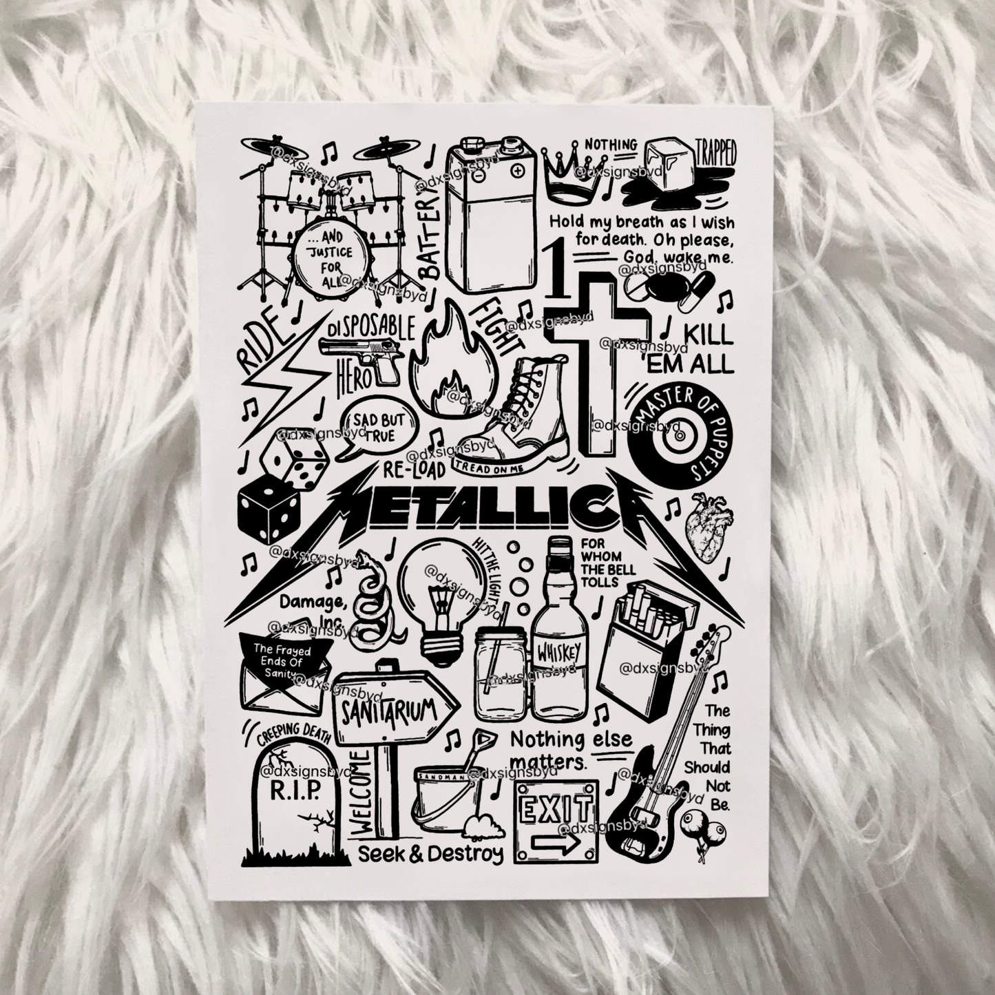 Imprimé Metallica