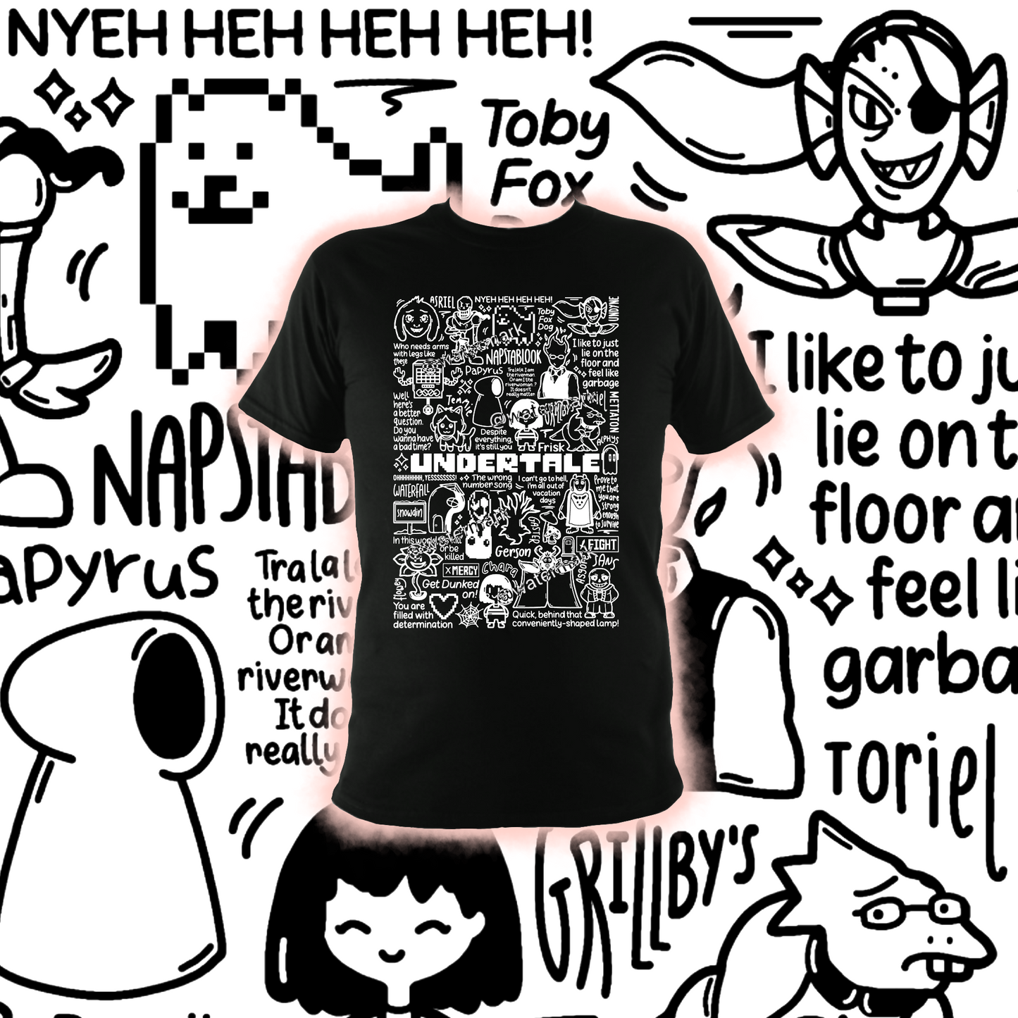 camiseta undertale