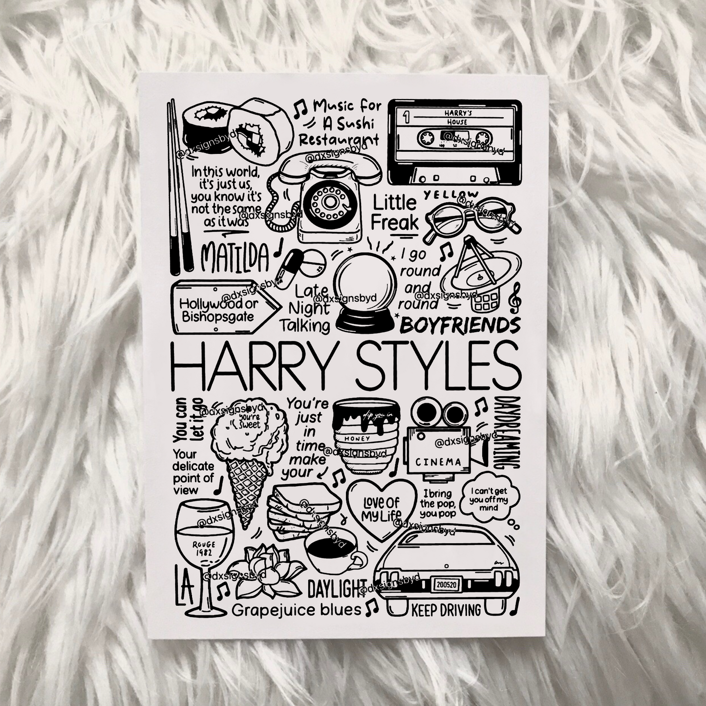 Impression de la maison de Harry Styles