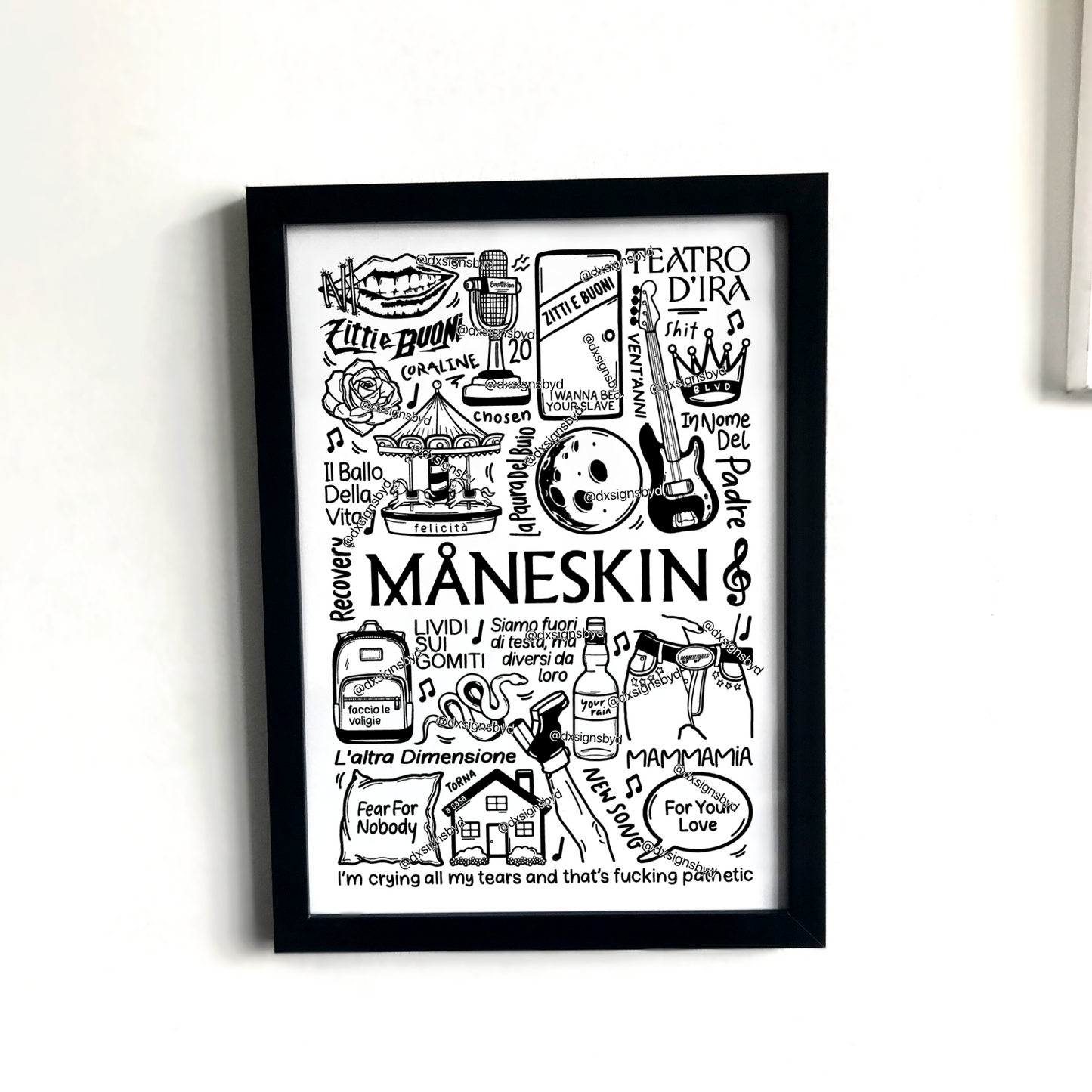 Imprimé Maneskin