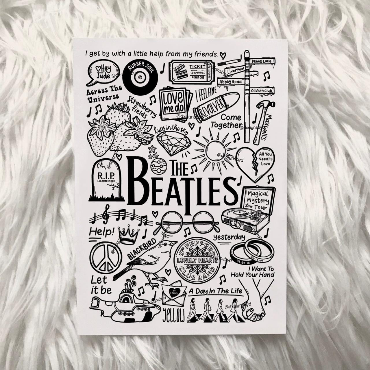 L'imprimé des Beatles