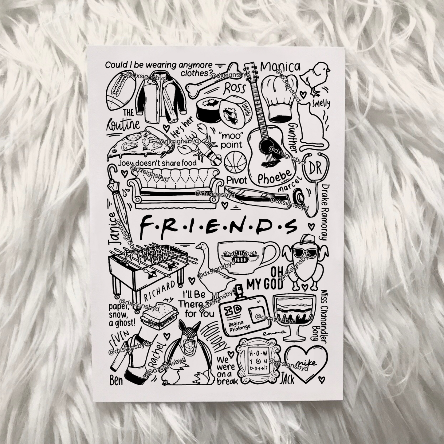 Friends TV show print