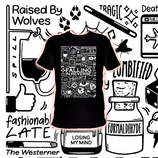 T-shirt Tomber en marche arrière