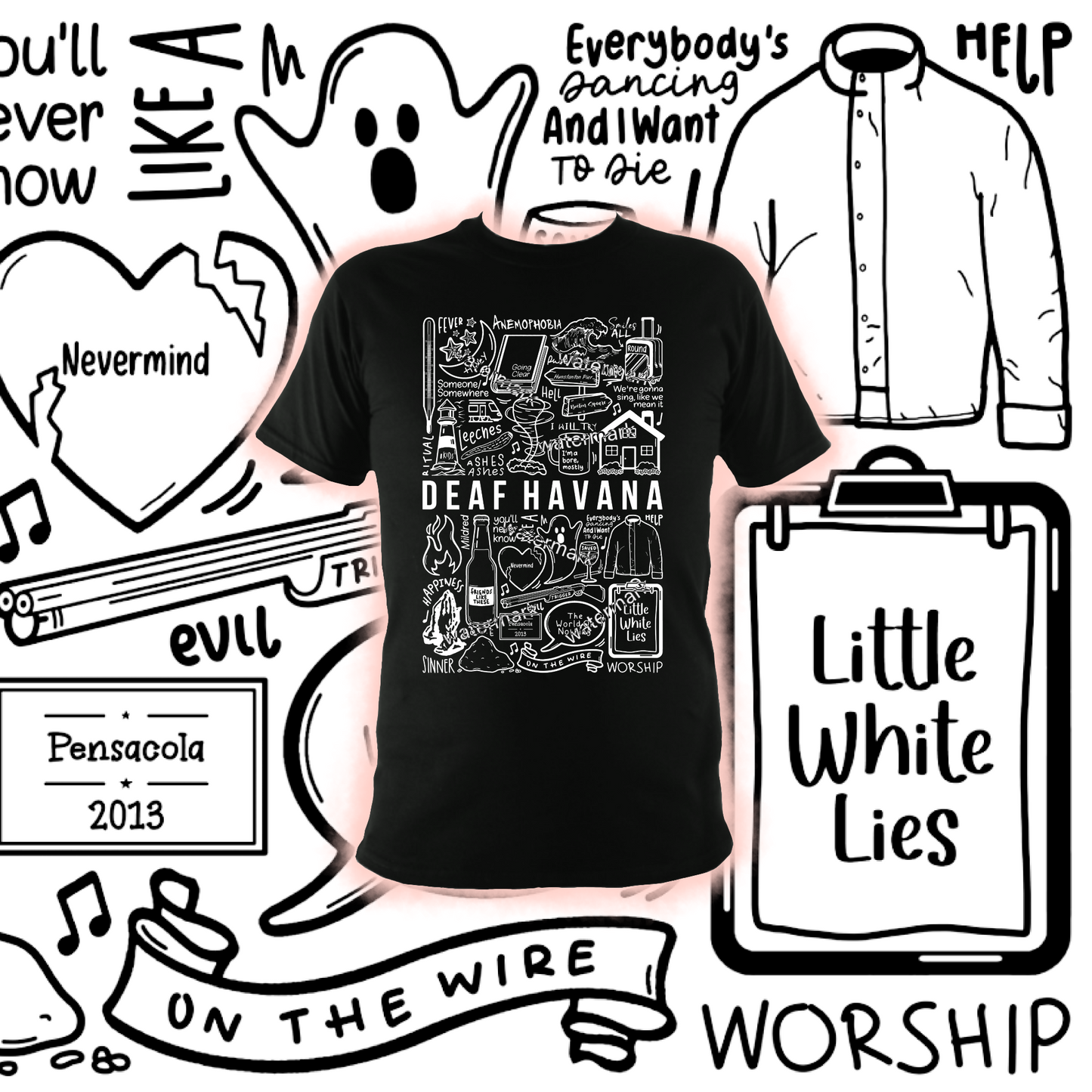 T-shirt Deaf Havana