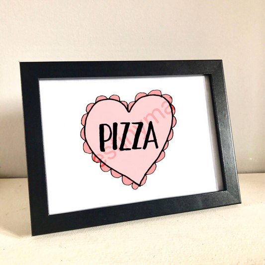 Impresión de pizza