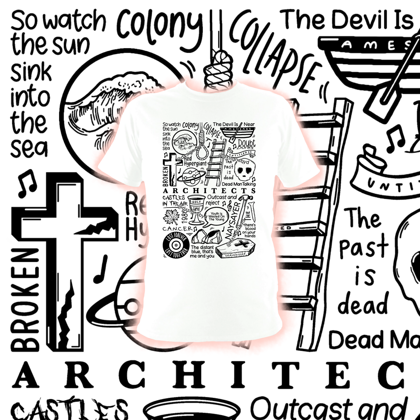 Camiseta de arquitectos perdidos para siempre perdidos juntos