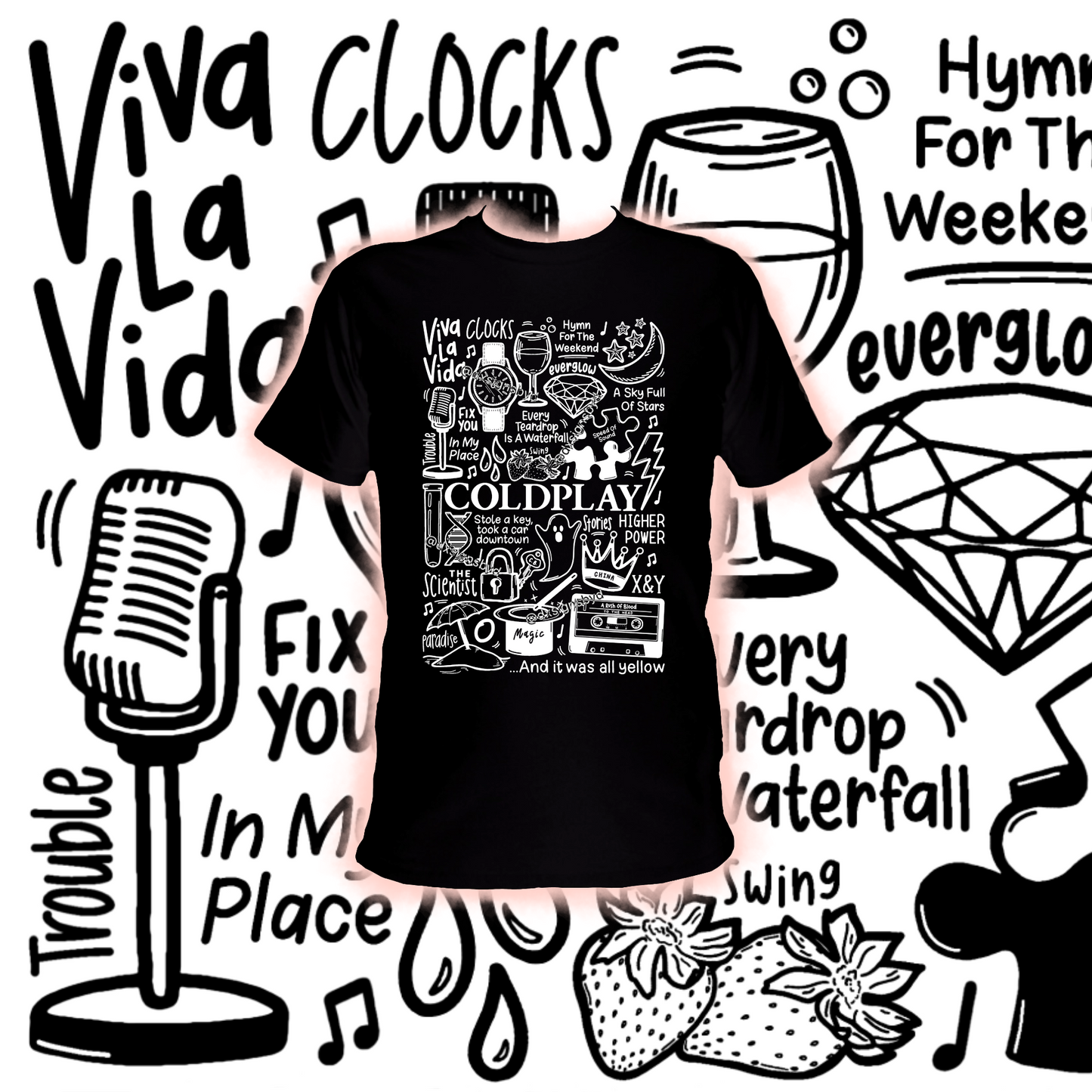 camiseta de coldplay