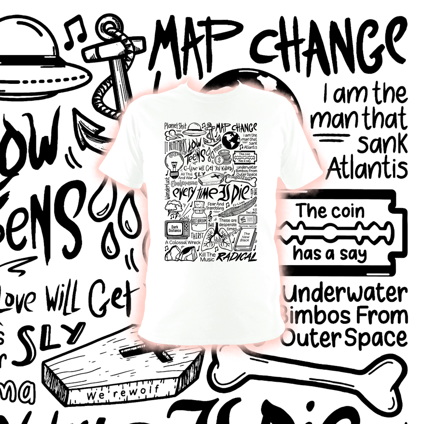 T-shirt Chaque fois que je meurs
