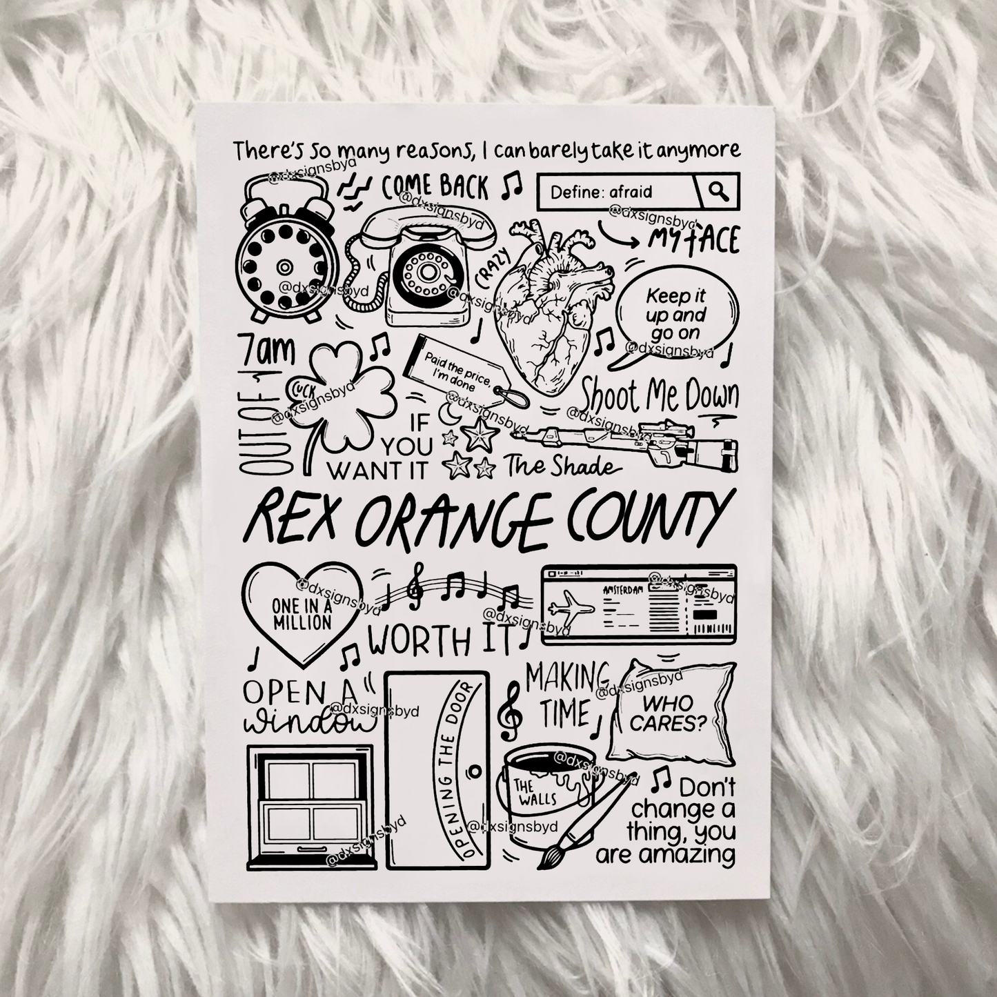 Rex Orange County QUI S'EN SOUCIE ? imprimer