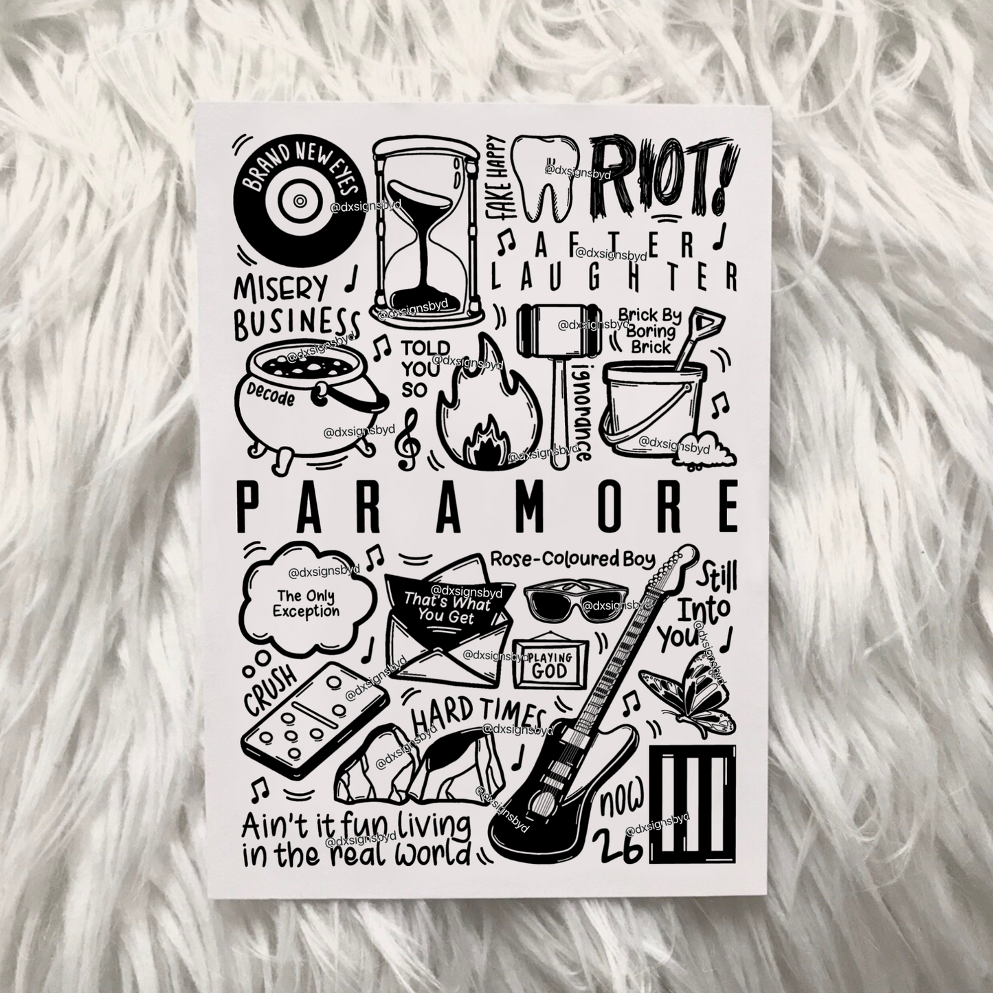 Imprimé Paramore