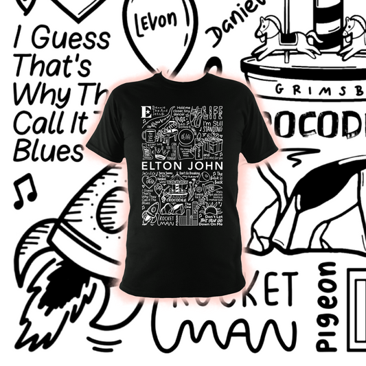 camiseta de elton john