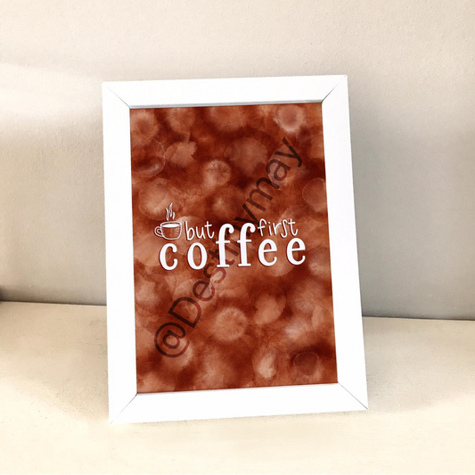 Mais d'abord, l'empreinte du café