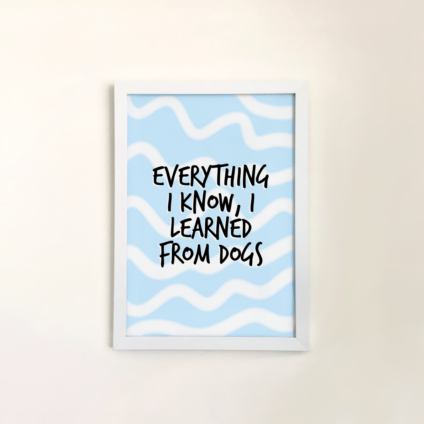 Learn from dogs print