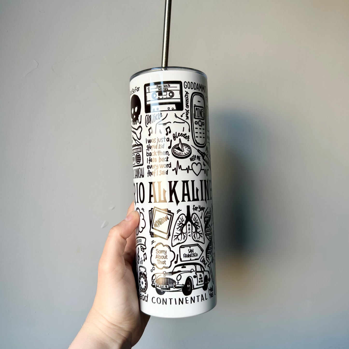 Alkaline Trio tumbler