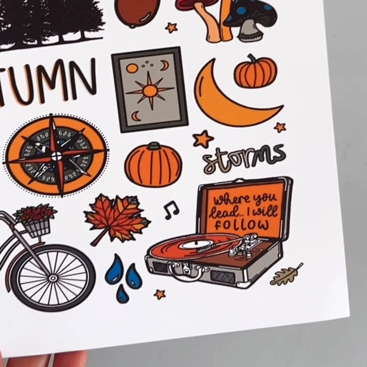 I am an autumn print