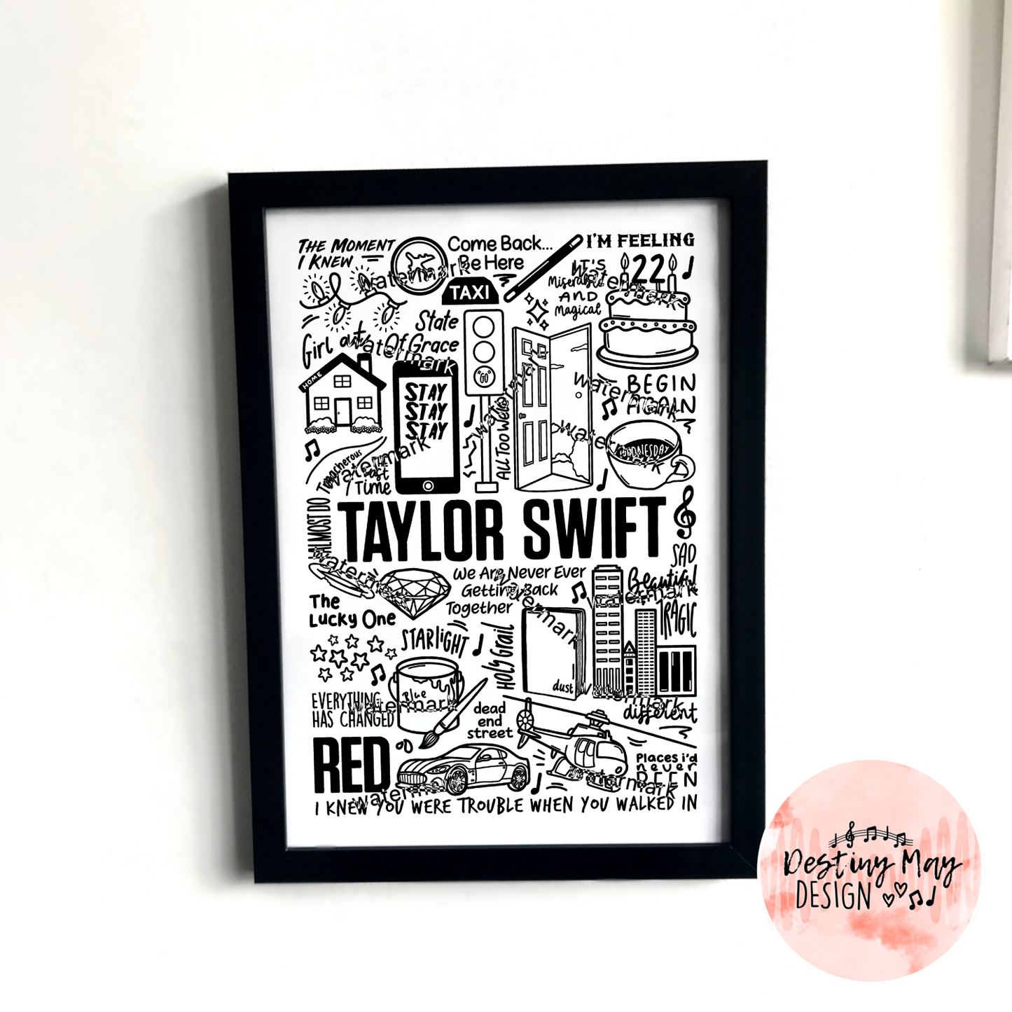 Taylor Swift Red print