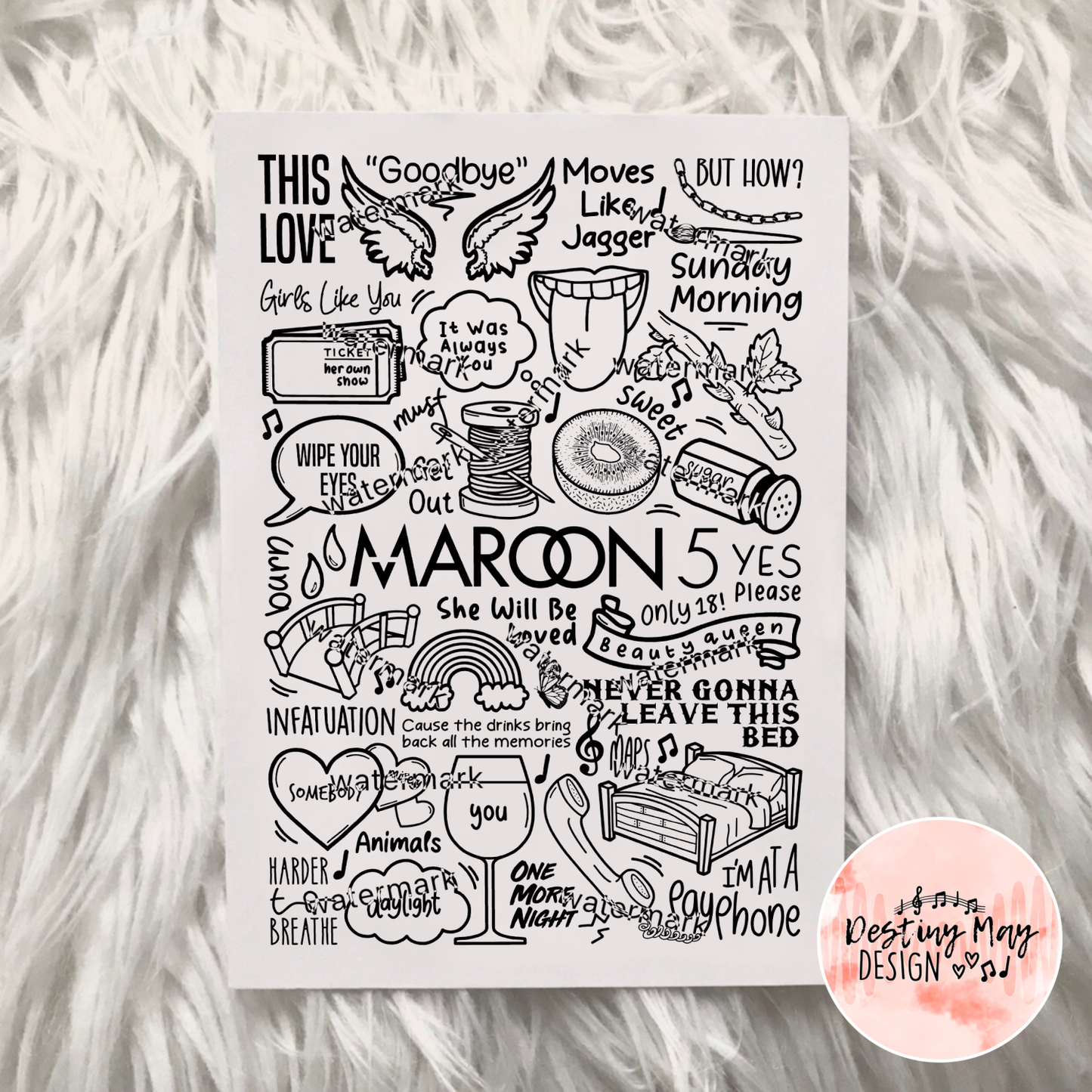 Maroon 5 print