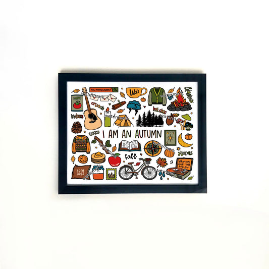 I am an autumn print