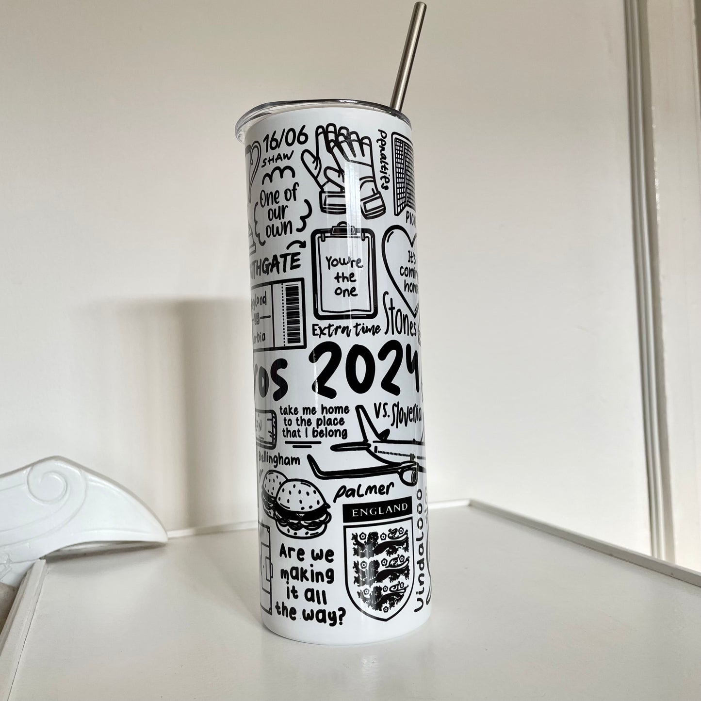 Euros 2024 tumbler