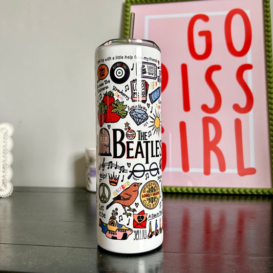 The Beatles tumbler