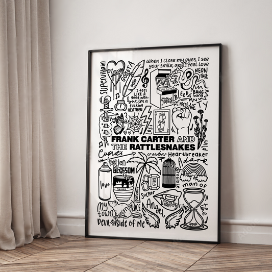 Frank Carter and the Rattlesnakes print